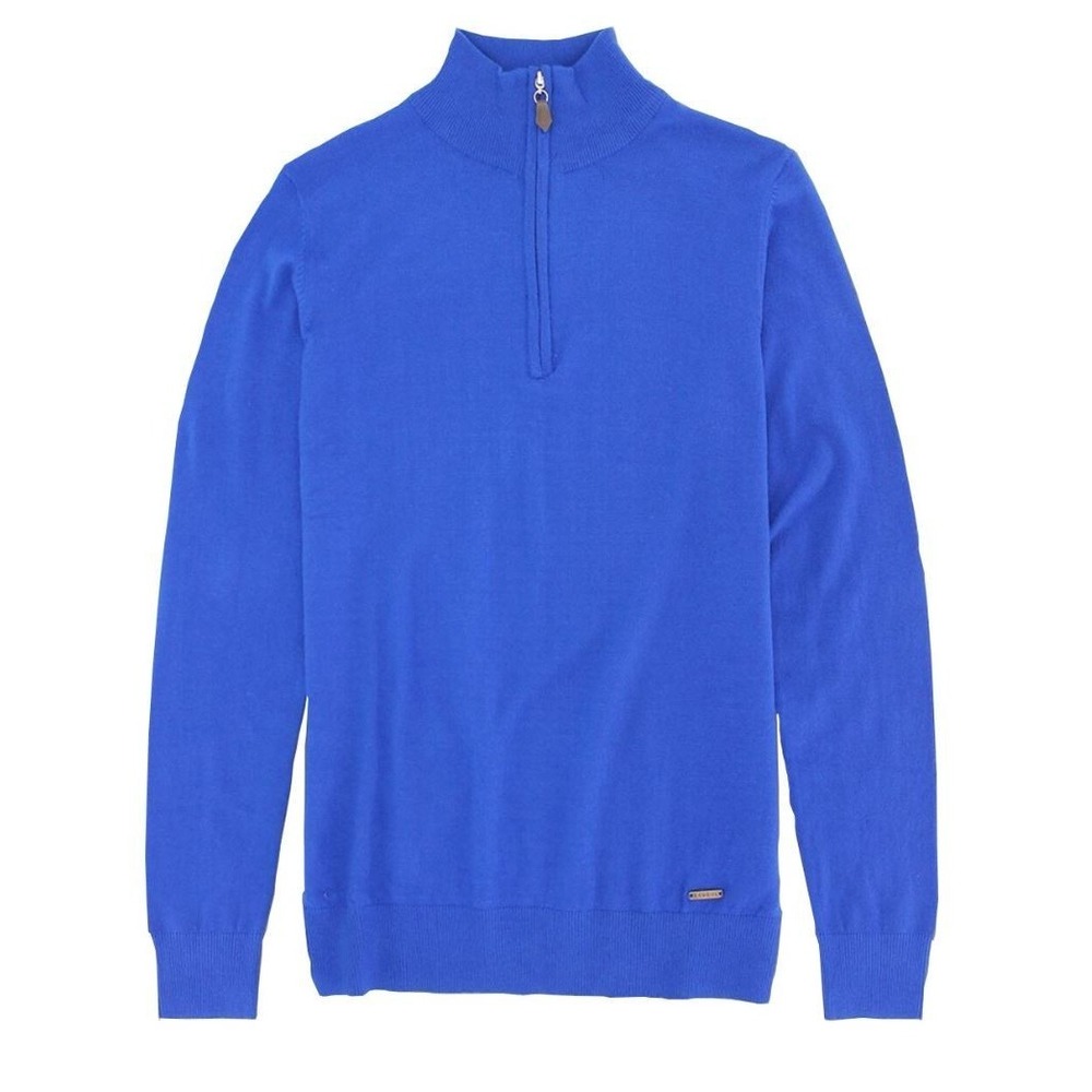 Kangol sweater mens XL royal blue 1/4 zip stretch H3L3J4 K9861
